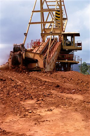 Mine de bauxite de Jamaïque Photographie de stock - Rights-Managed, Code: 700-00170541