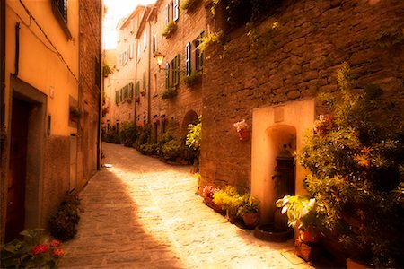 Narrow Alley, Portico di Romagna Italy Stock Photo - Rights-Managed, Code: 700-00184084