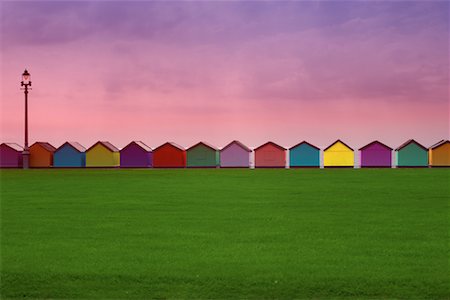 simsearch:700-05662619,k - Row of Colourful Beach Huts Brighton, England Stock Photo - Rights-Managed, Code: 700-00185003