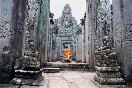 simsearch:700-00681098,k - Bayon Temple Angkor Thom City, Cambodia Foto de stock - Con derechos protegidos, Código: 700-00185207