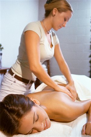 simsearch:600-01110360,k - Woman Getting a Massage Stock Photo - Rights-Managed, Code: 700-00185664