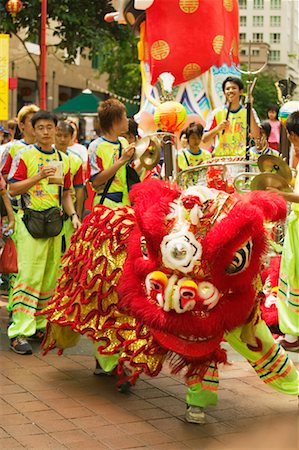 simsearch:700-00554755,k - Lion Dance, Chinese New Year Singapore Stock Photo - Rights-Managed, Code: 700-00186254