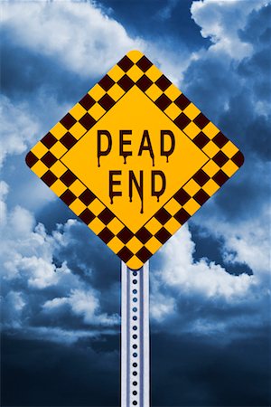 end of the world - Dead End Sign Stock Photo - Rights-Managed, Code: 700-00186324