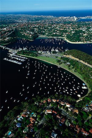simsearch:400-04433053,k - Aerial of Harbour Middle Harbour Sydney, Australia Stock Photo - Rights-Managed, Code: 700-00187121