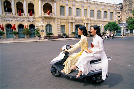 Women on Scooter Ho Chi Minh City, Vietnam Stock Photo - Rights-Managed, Code: 700-00187338