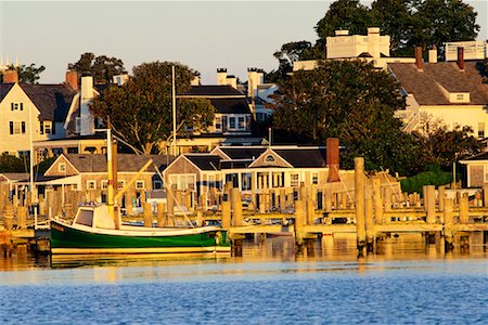 simsearch:700-00078908,k - Overview of Harbour and Small Town Edgartown, Martha's Vineyard Massachusetts, USA Stock Photo - Rights-Managed, Code: 700-00187597