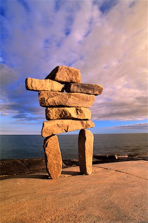 simsearch:700-00013865,k - Inukshuk Stock Photo - Rights-Managed, Code: 700-00188044