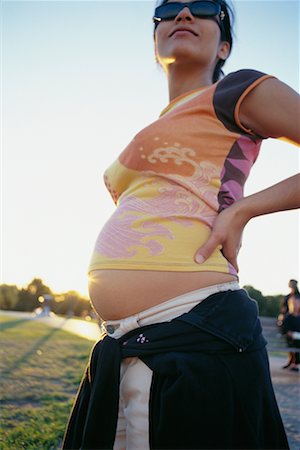 pregnant low angle - Pregnant Woman Stock Photo - Rights-Managed, Code: 700-00188560