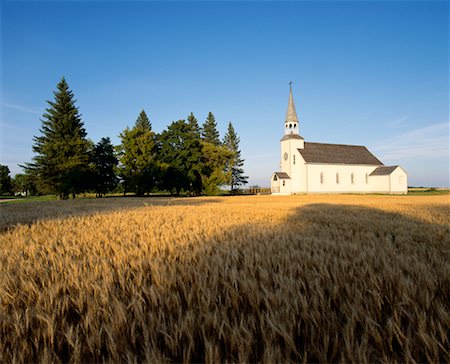Church in Barley Field Cardinal, Manitoba Stock Photo - Rights-Managed, Code: 700-00188704