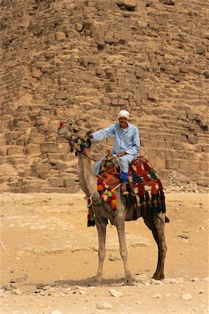 simsearch:700-00555591,k - Man on Camel by Pyramids Giza, Egypt Stock Photo - Rights-Managed, Code: 700-00189127