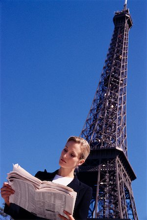 simsearch:700-00189516,k - Businesswoman by Eiffel Tower Stock Photo - Rights-Managed, Code: 700-00189517