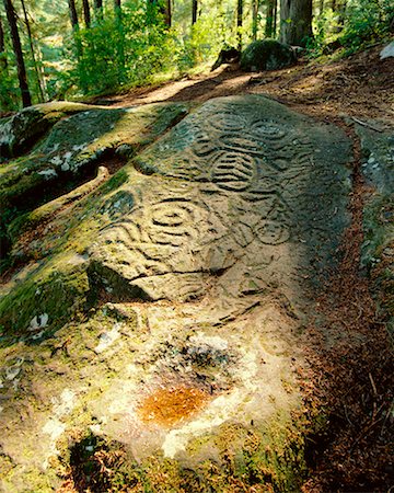 Indian Pictograph Bella Coola, British Columbia Canada Stock Photo - Rights-Managed, Code: 700-00182481