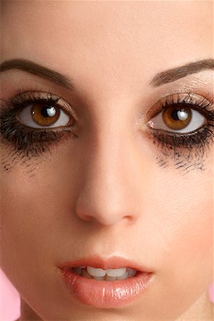 robert karpa - Portrait of Woman with Smudged Mascara Stock Photo - Rights-Managed, Code: 700-00194275