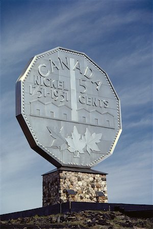 roadside attraction - The Big Nickel Sudbury, Ontario Canada Stock Photo - Rights-Managed, Code: 700-00194478