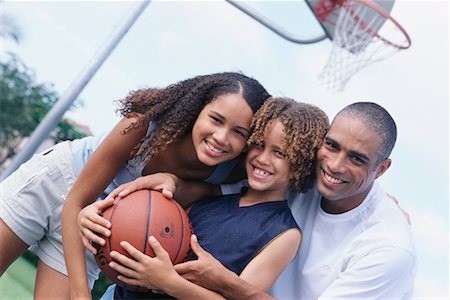 father son basketball - Family Portrait Stock Photo - Rights-Managed, Code: 700-00194835