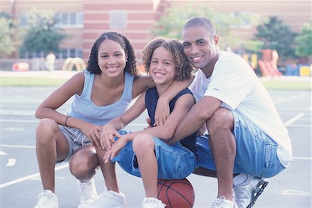 father son basketball - Family Portrait Stock Photo - Rights-Managed, Code: 700-00194832