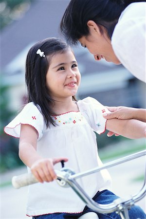 simsearch:700-03067843,k - Mother Talking to Daughter on Bike Stock Photo - Rights-Managed, Code: 700-00196146