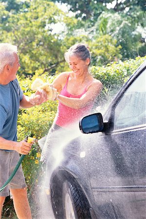 simsearch:700-00593102,k - Couple Washing Car Stock Photo - Rights-Managed, Code: 700-00196161