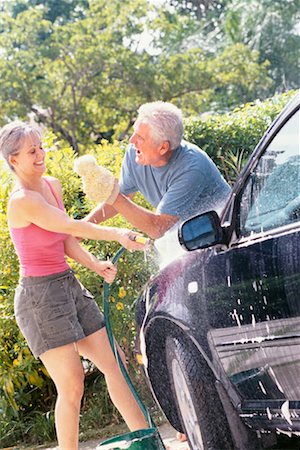 simsearch:700-00593102,k - Couple Washing Car Stock Photo - Rights-Managed, Code: 700-00196162