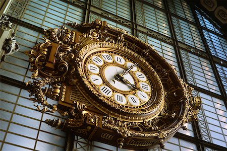 Close-up of Clock Musee d'Orsay, Paris, France Stock Photo - Rights-Managed, Code: 700-00196180