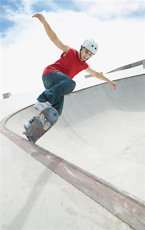 Skateboarder in Skatepark Stock Photo - Rights-Managed, Code: 700-00197317