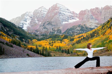 simsearch:700-00453545,k - Woman Practicing Yoga Outdoors Stock Photo - Rights-Managed, Code: 700-00197492