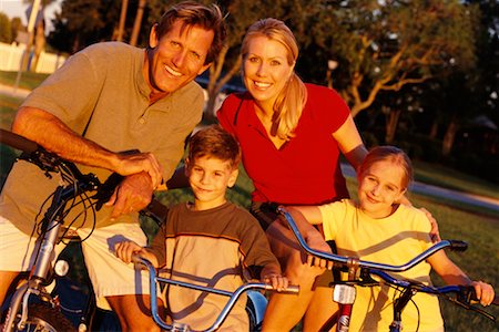 simsearch:700-03067843,k - Family Biking Together Stock Photo - Rights-Managed, Code: 700-00197638