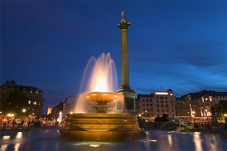 simsearch:700-00150365,k - Nelson's Column and Fountain Trafalgar Square London, England Stock Photo - Rights-Managed, Code: 700-00197865