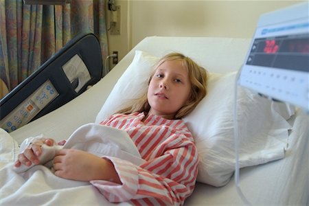 feeble - Girl in Hospital Stock Photo - Rights-Managed, Code: 700-00197917