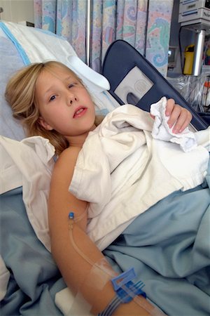 feeble - Girl in Hospital Stock Photo - Rights-Managed, Code: 700-00197919