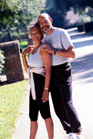 senior fitness black woman - Portrait of Couple Stock Photo - Rights-Managed, Code: 700-00198167