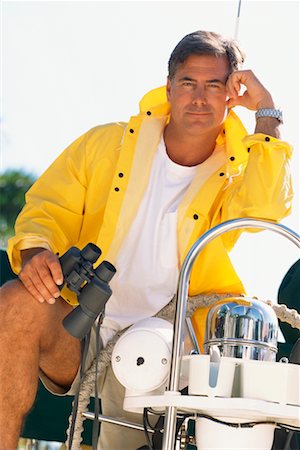 simsearch:700-00031838,k - Man with Binoculars on Boat Stock Photo - Rights-Managed, Code: 700-00190825