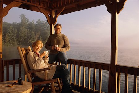 simsearch:700-00267993,k - Couple on Porch Stock Photo - Rights-Managed, Code: 700-00267990