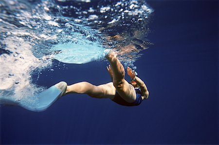 freediving equipment - Woman Snorkelling Stock Photo - Rights-Managed, Code: 700-00268170