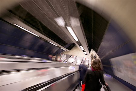 simsearch:700-00155973,k - People on Escalator London Bridge Subway Station London, England Stock Photo - Rights-Managed, Code: 700-00268259