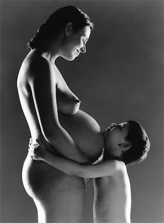simsearch:700-00557270,k - Portrait of Pregnant Mother And Child Stock Photo - Rights-Managed, Code: 700-00269520
