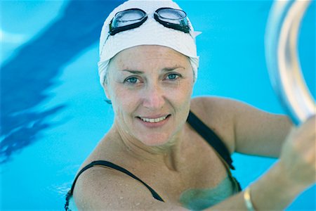 simsearch:700-00057270,k - Portrait of Woman in Pool Stock Photo - Rights-Managed, Code: 700-00263150