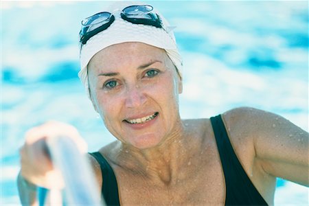 simsearch:700-00057270,k - Portrait of Woman in Pool Stock Photo - Rights-Managed, Code: 700-00263151