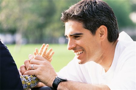 patty cake photos - Portrait of a Father and Son Stock Photo - Rights-Managed, Code: 700-00285205