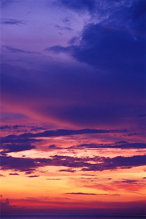 Clouds and Ocean at Dusk Stock Photo - Rights-Managed, Code: 700-00285413