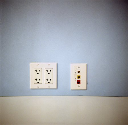 simsearch:700-00166574,k - Telephone Jack and Wall Socket Stock Photo - Rights-Managed, Code: 700-00286394