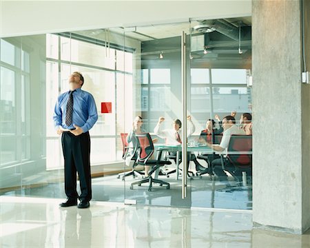 sweaty businessman - Businessman Nervous Before Presentation Stock Photo - Rights-Managed, Code: 700-00286717