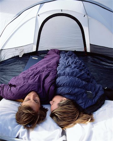 Couple Sleeping in Tent Stock Photo - Rights-Managed, Code: 700-00280785
