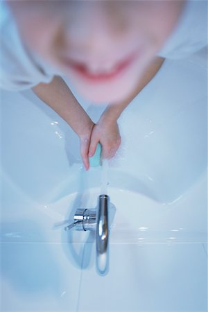 Child Washing Hands Stock Photo - Rights-Managed, Code: 700-00281070