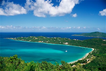 saint thomas - Vue d'ensemble du littoral Saint Thomas Caraïbes Photographie de stock - Rights-Managed, Code: 700-00328506