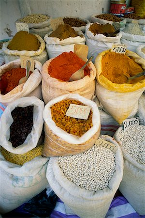 Spices in Market Sousse, Tunisia, Africa Stock Photo - Rights-Managed, Code: 700-00349884