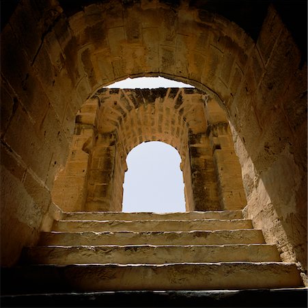 Entrance to Arena at Amphitheatre, El Djem, Tunisia Stock Photo - Rights-Managed, Code: 700-00349923