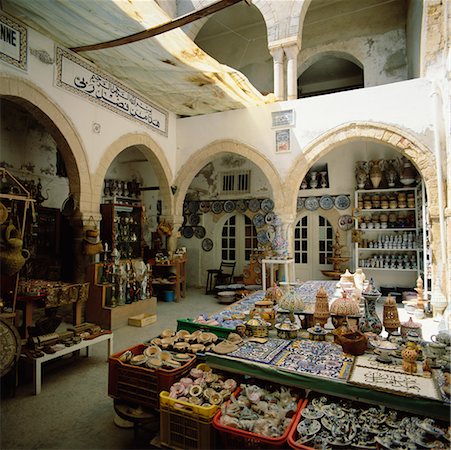 Ceramic Shop La Medina, Sousse, Tunisia Africa Stock Photo - Rights-Managed, Code: 700-00349950