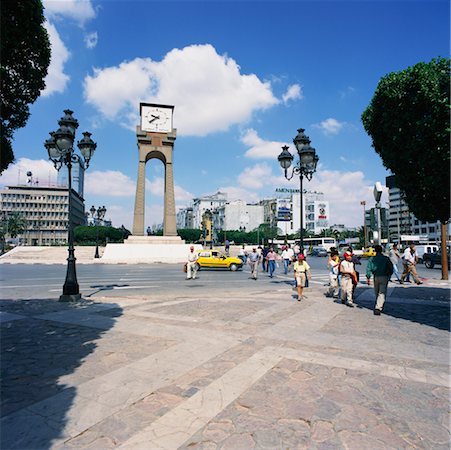 Place du 7 Novembre Tunis, Tunisia, Africa Stock Photo - Rights-Managed, Code: 700-00349978