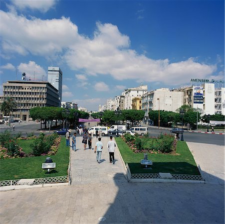 Place du 7 Novembre Tunis, Tunisia, Africa Stock Photo - Rights-Managed, Code: 700-00349979